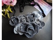 COLIER STATEMENT CU FLORI DIN BLUGI RECICLAȚI (COD1419)